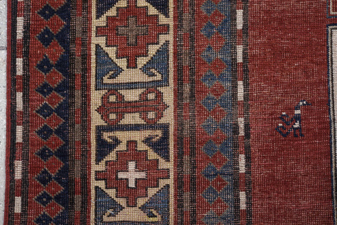 Antique Kazak Area Rug (6' x 8')